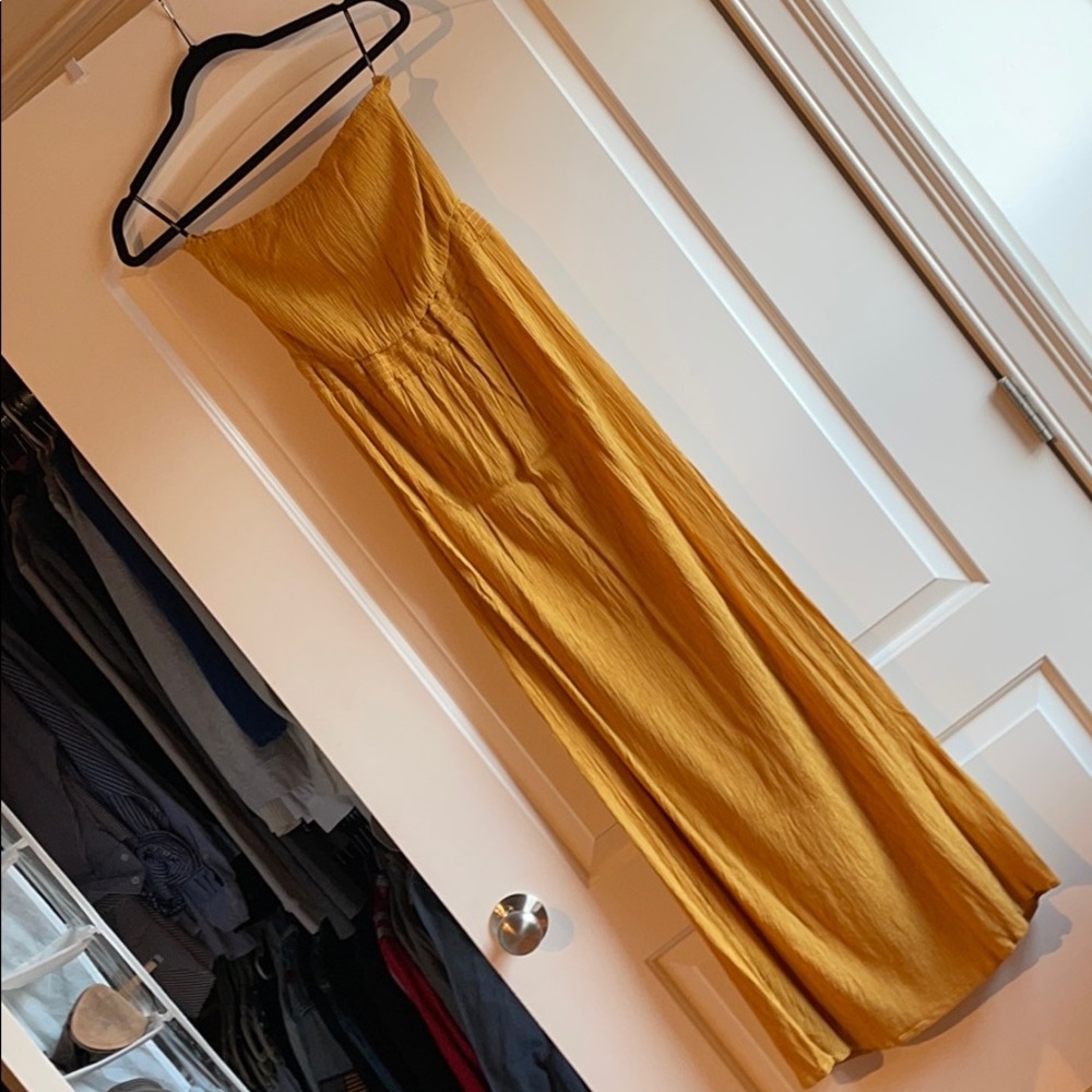 Strapless maxi dress